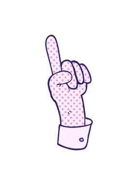 Bob ve duraklat. Bir karton el hareketi animasyonu.