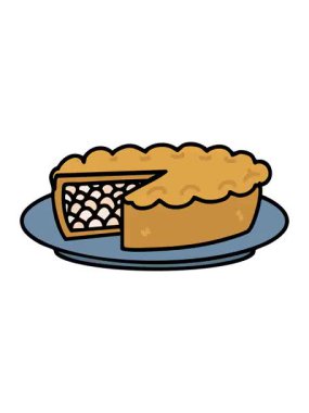 Geleneksel Brezilya empadao tavuklu turtasının pixelize etkisi