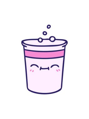 Bob ve duraklat çizilmiş el animasyonunun ilginç bir limonata fincanı