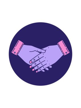 Bir çift elin ikonik dövme görüntüsünün hareketli animasyonu