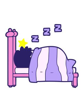 Parıldayan yıldızlar çizgi filmlerdeki horlayan insanın animasyonunu etkiler.