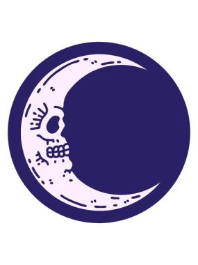 Kafatası uydusunun ikonik dövme şeklindeki görüntüsünün hareketli animasyonu