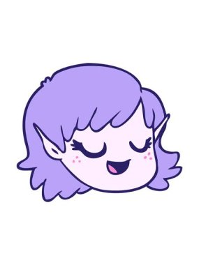 Bir elf kızı çizgi filminin hareketli animasyonu