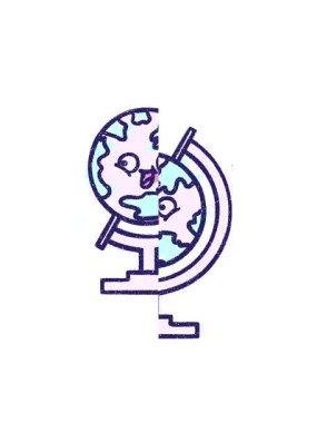 Coğrafya Dünyası Tebeşir Çiziminin Hareketli Canlandırması