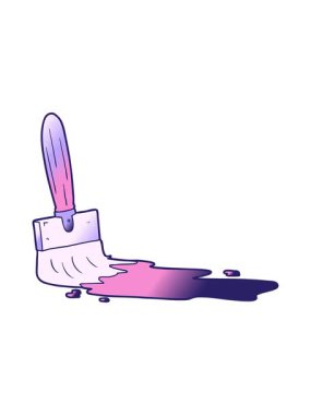 Çizgi film fırçasının canlandırma efektini göster