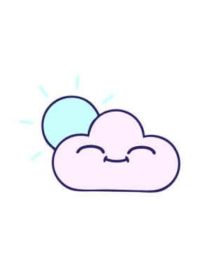 Güneş ışığı ve bulutun eski grunge dokusunun titreşimli animasyonu