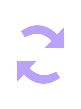 Bir yönlü okun düz renk retro karikatürünün titreşimli animasyonu