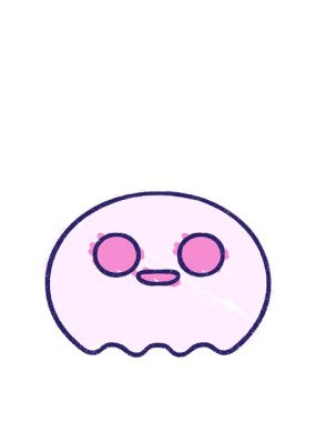 Sevimli Hayalet Tebeşir Çizimi 'nin animasyonunu genişletiyorum.