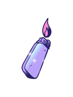 Çizgi film çizgi romanının ışıltı efekti kullan-at çakmak