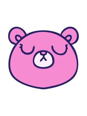 Garip çizgi film ayısının hareketli animasyonu