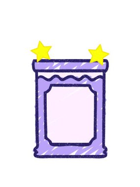 Jam Jar Chalk Çiziminin dönen yıldız animasyonu