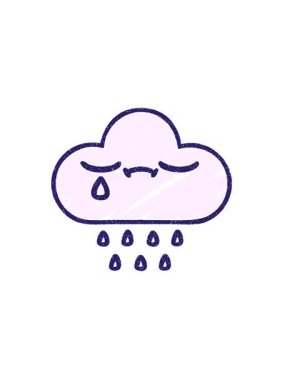 sales flash animation of Storm Cloud Chalk Drawing