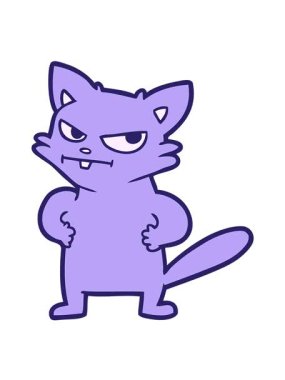 Sinirli kedinin hareketli animasyonunu oynat