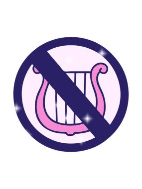 Arpsız şirin bir karikatürün ışıltı efekti işaretlere izin veriyor