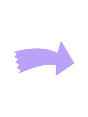 El çizimi okun tuhaf çizgi filminin bölünme etkisi