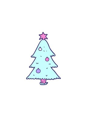 Yılbaşı ağacının yıldız patlaması etkisi animasyonu