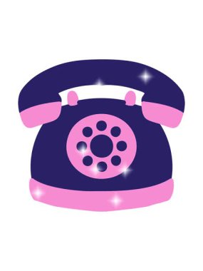 Eski tarz telefonun parıltı etkisi