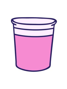 El hareketlerinin titreşimli animasyonu çizilmiş tuhaf çizgi film saksısı