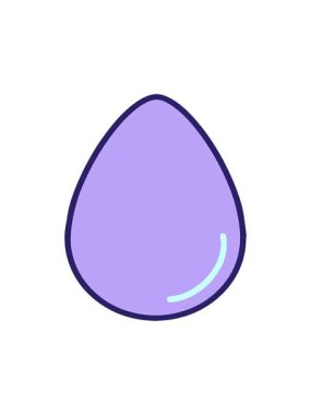 Paskalya bayramı yumurta tasarımının hareketli animasyonu