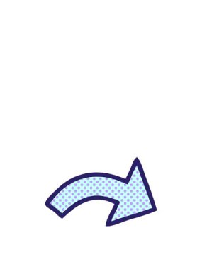 Bir noktalı okun çizgi roman stili karikatürünün yükselişi ve yüzüşü