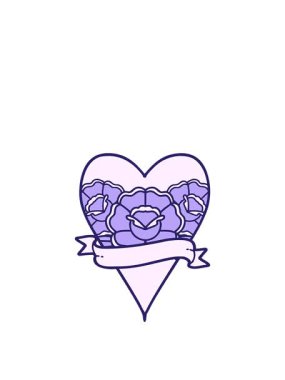 Çiçeksel kalp tasarımının animasyonunu genişletiyor