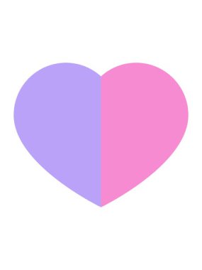 Bir aşk kalp sembolü grafik simgesini salla ve duraklat