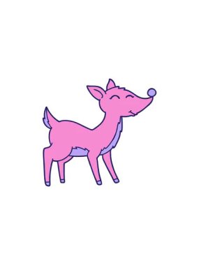 Geyik çiziminin gösterişli satış animasyonu