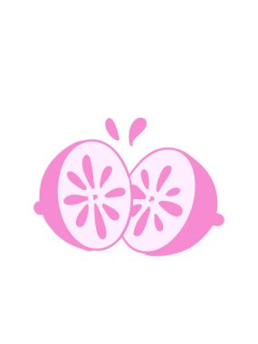 Dilimlenmiş taze limonun yanıp sönen radyal çizgileri