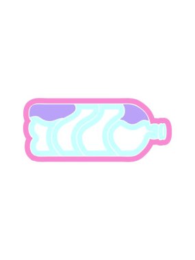 Bir soda şişesi ikonunun çizgi filminin animasyonunu bob ve duraklat