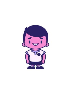 Erkek Brezilya futbolcusunun üniformalı çizgi filmdeki satış animasyonu