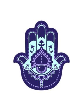 Bir hamza 'nın karikatür ikonik dövme tarzının canlandırma efekti