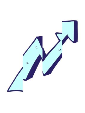 Karikatür karalama iş büyüme okunun bölünmüş hareket animasyonu