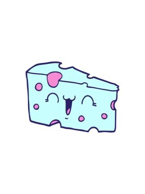 Çizgi film peynirinin gösterişli satış animasyonu