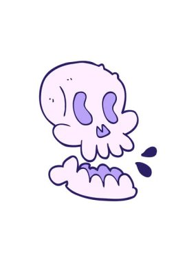 Kafatası çiziminin hareketli canlandırması