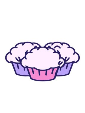 Geleneksel Brezilya hindistan cevizi mantarı tatlısı çizimlerinin hareketli animasyonu