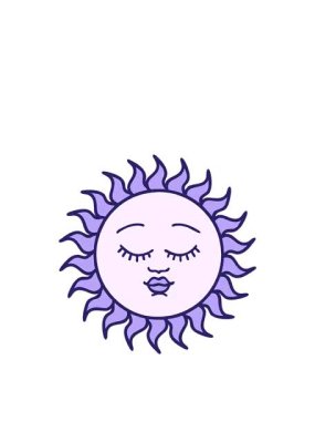 Parlayan güneşin hareketli animasyonu