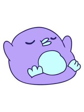 Bob ve duraklat serbest çizim çizgi film şirin kawaii kırmızı robin animasyonunu