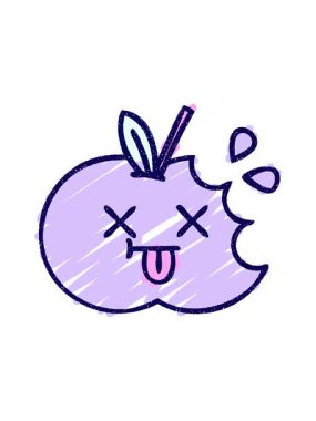 elmanın tebeşir çiziminin neon ışık efekti animasyonu