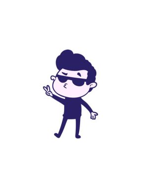 Havalı adam çizgi filminin yıldız patlaması etkisi animasyonu