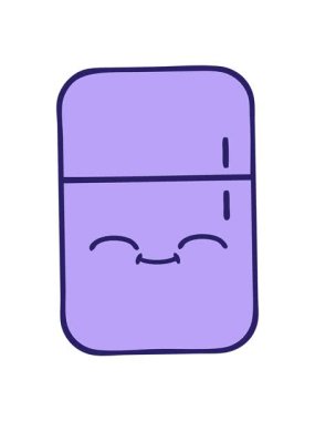 Dondurucunun sevimli çizgi filminin hareket animasyonunu oynat