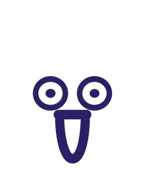 Hoş bir şekilde şaşırmış yüz simgesinin animasyonunu büyütüyor