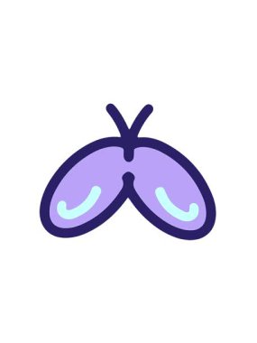 Basit ve cesur kelebek çiziminin titreşimli hareketi