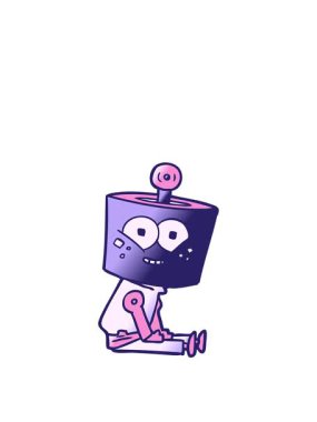 Mutlu robot çiziminin animasyonunu genişletiyorum