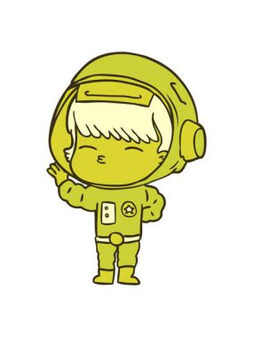 Çizgi film meraklısı astronotun renk animasyonu değişiyor