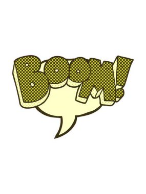 freehand çizilmiş çizgi roman balonu karikatür patlamasının renk animasyonu değişiyor