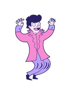 Çılgın vampir çizgi filminin ışık efekti.