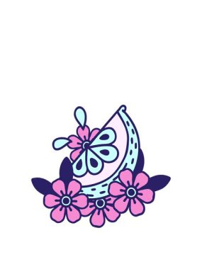 Dövmenin animasyonunu geleneksel dekoratif limon tarzıyla genişletiyorum.