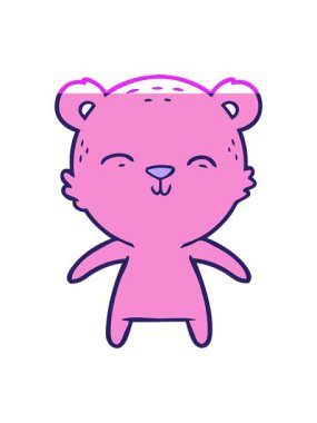 Neşeli ayı çizgi filminin animasyonunu canlandırın.