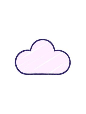 Bulut Tebeşiri Çiziminin hareketli animasyonu