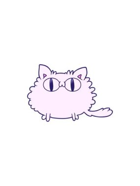 Çizgi film kedisinin eğlenceli tasarımının gösterişli satış animasyonu